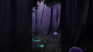 Thumbnail: Follow the glowing path 🍄🌲#mushroomforest #enchantedforest #nightambience #forestambience