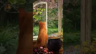 Thumbnail: Spring Blessings 💛🐈🫧 #springrain #springequinox #celticmusic