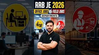 Thumbnail: RRB JE 2026: Office Jobs vs Field Jobs | Best Department? #RRBJE2026 #GovtJobs #Shorts