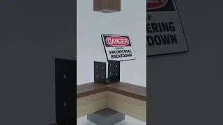 Thumbnail: Wood Post connection method #woodworking #construction  #education #woodconstruction