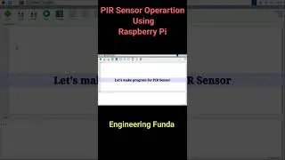 Thumbnail: PIR sensor operation Raspberry Pi