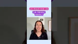 Thumbnail: ❌ Do NOT use the present perfect like this 🇬🇧 #englishtenses #englishgrammar #presentperfect
