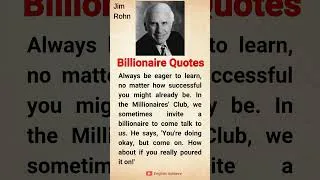 Thumbnail: Billionaire Quotes 🗣️ #motivation #rich #success #wealth #lifestyle #millionaire