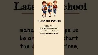 Thumbnail: Late for School? Here’s How to Never Be Late Again! ⏰✅ #english  #shortvideo  #school