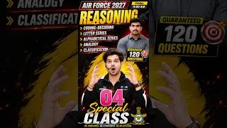 Thumbnail: शुक्रवार 11 बजे रीजनिंग क्लास में शामिल हों! #ReasoningClass #Friday