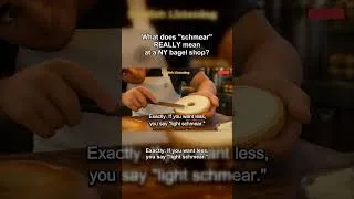 Thumbnail: What Does "Schmear" REALLY Mean at a NY Bagel Shop? | Easy English