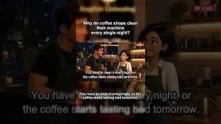 Thumbnail: Why do coffee shops clean their machine every single night? | Easy English