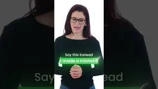 Thumbnail: Don’t Say “I Did a Mistake” ❌ | Say This Instead ✅