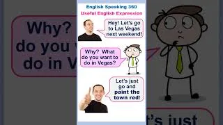 Thumbnail: PAINT THE TOWN RED.  English Expressions, Phrases, and Idioms Part 18  #shorts