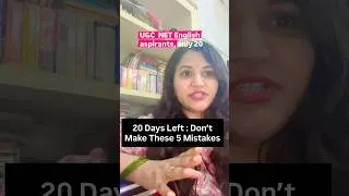 Thumbnail: ONLY 20 Days are Left !! Don’t Panic - Prepare Strategically. Which mistakes are u makin tell me ??
