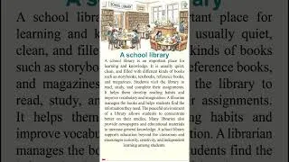 Thumbnail: A school library |  One English Page a Day 19 #easyenglish #englishforbeginners