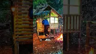 Thumbnail: Survival building bamboo shelter #asmr