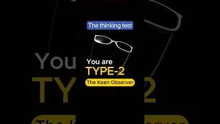 Thumbnail: What is your thinking type? #psychology #thinking #mindset #deepthinking #philosophy #perception