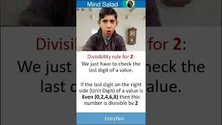 Thumbnail: Divisibility Rule for 2   Math Arithmetic Quick Calculations