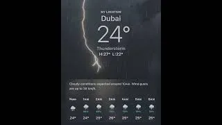 Thumbnail: Beautiful Weather in Dubai | Rain Drops Falling on my head