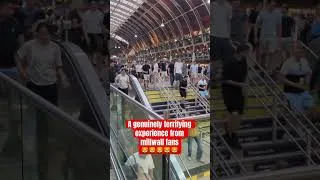 Thumbnail: Genuinely TERRIFYING! 😱 Millwall Supporters Turn Paddington Station Into a War Cry