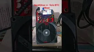 Thumbnail: New Luck Test . Nerd QAxe ++ Solo lucky miner#nerd #bitcoinmining #btc