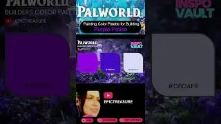 Thumbnail: Palworld Builders Color Palette HEX CODES "Purple Potion" #palworld