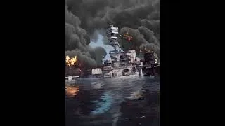 Thumbnail: "The Sinking of the Battlecruiser HMS Repulse" ~ Sea Power: WW2 Ships Mod #shorts #seapower