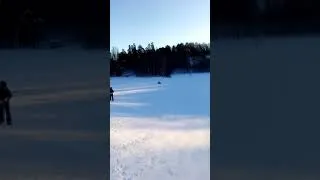 Thumbnail: Erasmus and friends at Sunnerstabacken Ski station Uppsala