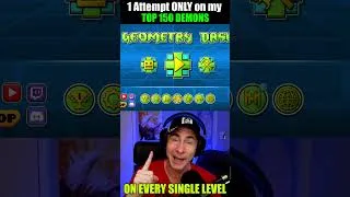 Thumbnail: 1 Attempt on EVERY TOP 150 Demon I've COMPLETED