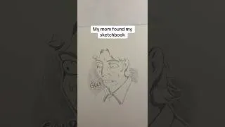 Thumbnail: My mom found my sketchbook #memes #pencildrawing