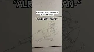 Thumbnail: Remember to say goodnight to the fbi agent behind your devices | Chinese spy x FBI #pencildrawing