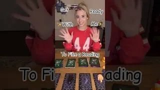 Thumbnail: Get Ready with Me to Film a Reading #shorts #tarot #pickacard