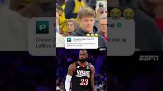 Thumbnail: LeBron 🤝 DeJean (via @JDumasReports/X)
