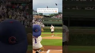 Thumbnail: Patrick Kane threw out the first pitch at the Cubs game ⚾ (via @nhlblackhawks/TT)