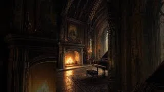 Thumbnail: Fireplace piano Hogwarts aesthetic #harrypotter #relaxing #magical