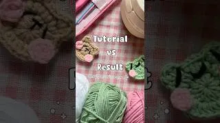 Thumbnail: Tutorial vs. Result #crochet 🎀