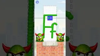 Thumbnail: Letter Ff and Frog Evil Eggs #games #youtubeshorts #puzzlegame