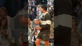 Thumbnail: The moment Carlos Alcaraz lifted the 2025 French Open 🏆