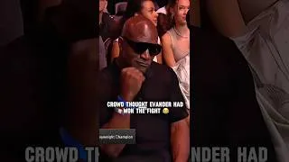 Thumbnail: The #ufc crowd thought #evanderholyfield had won the fight 😭