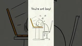 Thumbnail: YOUR BRAIN HATES STARTING! (3 Fixes to Beat Procrastination)