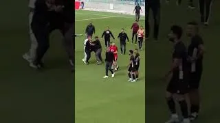 Thumbnail: 😂Probably one of the most chaotic football fights you'll ever see