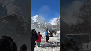 Thumbnail: Controlled Avalanche Shock 😳#shorts