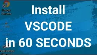 Thumbnail: 04. Install VSCode in 60 SECONDS on Windows 10!! Software Instalation in 60 Seconds series. #shorts