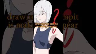 Thumbnail: Mistake When Drawing Armpit - Quick Art Tips #art #sketch #shorts #tutorial #drawingtutorial #anime