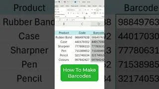 Thumbnail: How to quickly make Barcodes