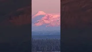 Thumbnail: The Wrangell Mountains at dusk, Wrangell-St. Elias National Park #alaska #wrangellmountains #winter