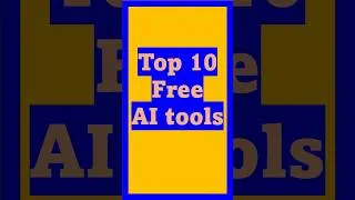 Thumbnail: Top 10 Free AI tools #quiz #education #AI tools