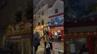 Thumbnail: Paris at Night: The Artists' Square (Montmartre) 🎨🌙 #Paris #Shorts #silentwalk #travel #notalking