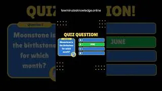 Thumbnail: Moonstone is the birthstone for which month?