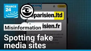 Thumbnail: 'Typosquatting': How to spot fake news sites created by AI • The Observers - France 24