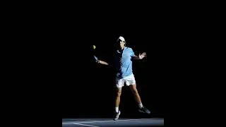 Thumbnail: Unleashing the Tennis Forehand Fury in Slow Motion #shorts