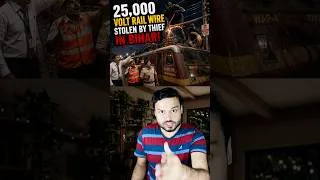 Thumbnail: Railway SHOCKED! 25,000 Volt Wire STOLEN By Thief in BIHAR! Bihar is Crazy! #shorts