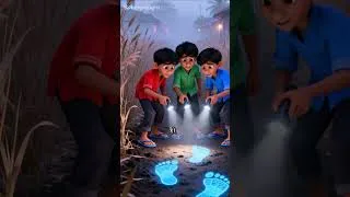 Thumbnail: गांव में दिखा अदृश्य राक्षस 😱 | सच्ची डरावनी कहानी#3danimationkids