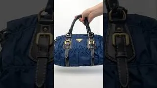 Thumbnail: Cleaning my vintage Prada nylon bag (PS do you know what year this is from?) #prada #vintagebag